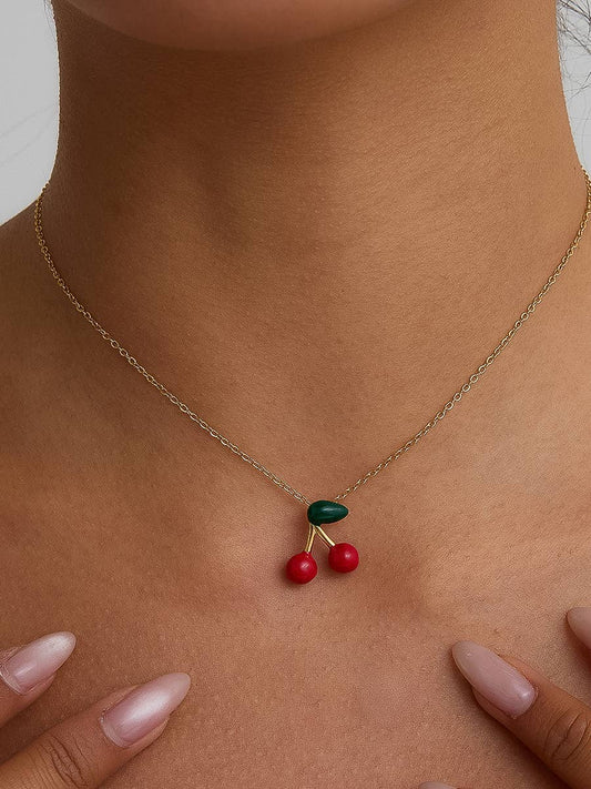 Mûre 18K Cherry Necklace