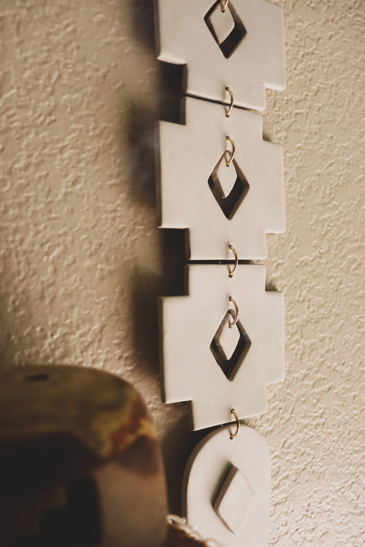 Aztec White Sandstone Clay Wall Hanging