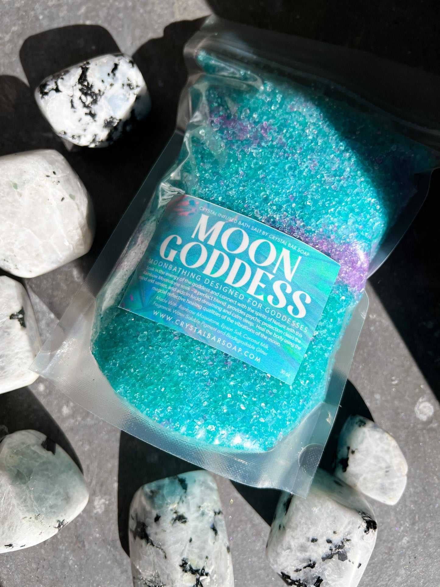Moon Goddess - 30 oz Crystal Infused Bath Salt