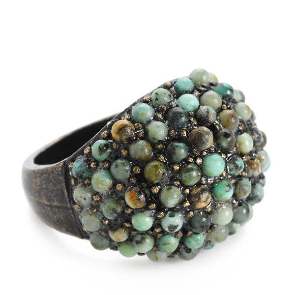 Beaded Dome Ring
