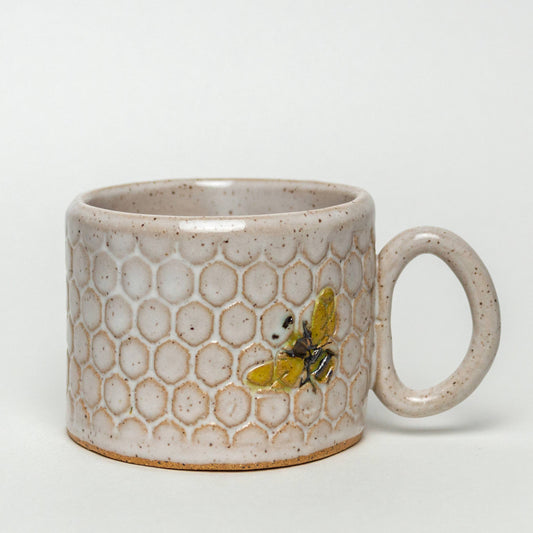 Bee White 8oz Mug