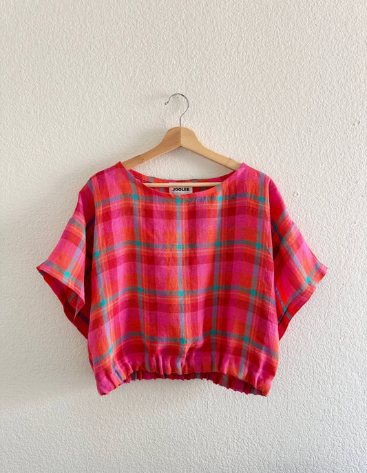 Pink Check Top