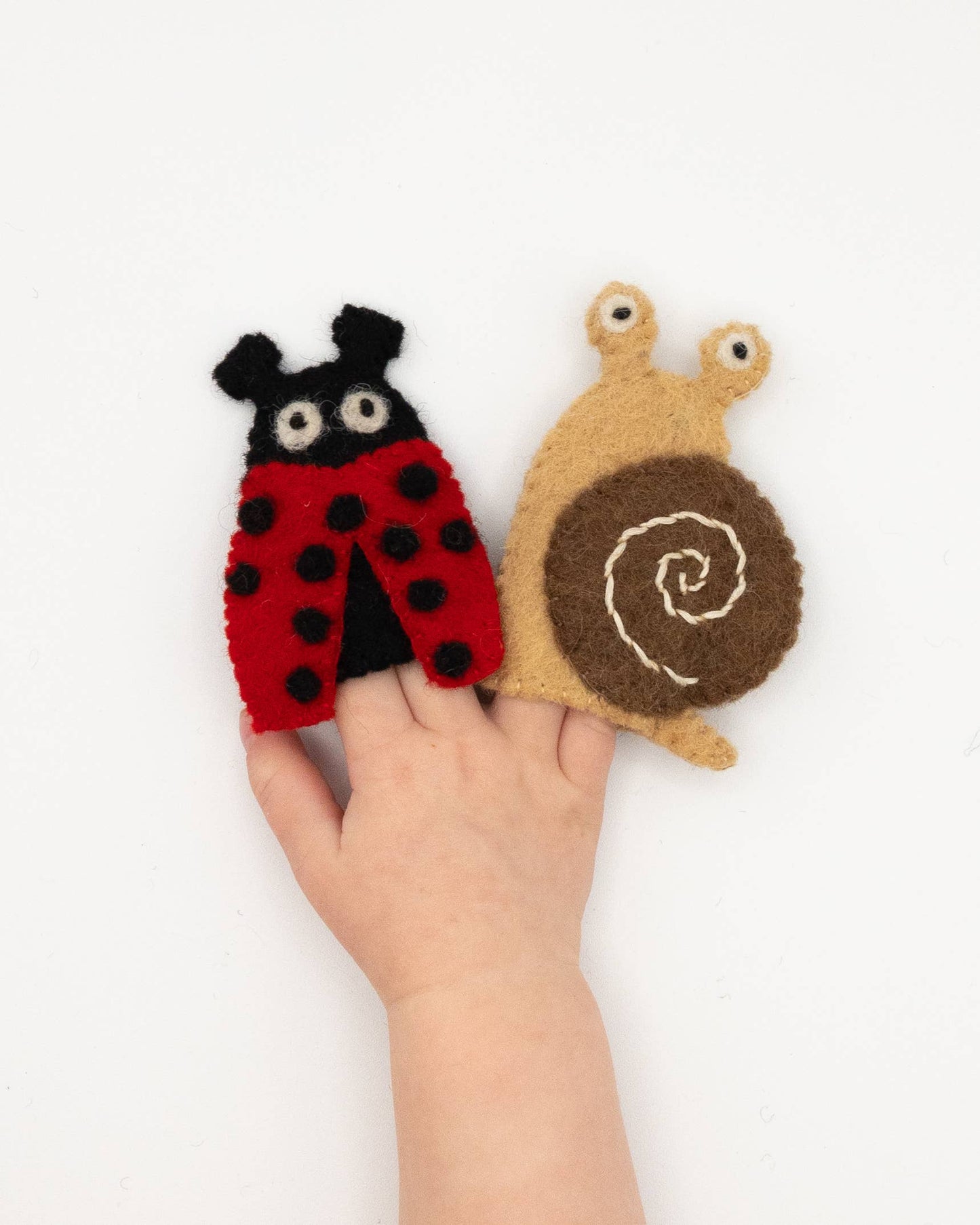 Finger Puppet - Ladybug and Snail Set (Garden theme) 