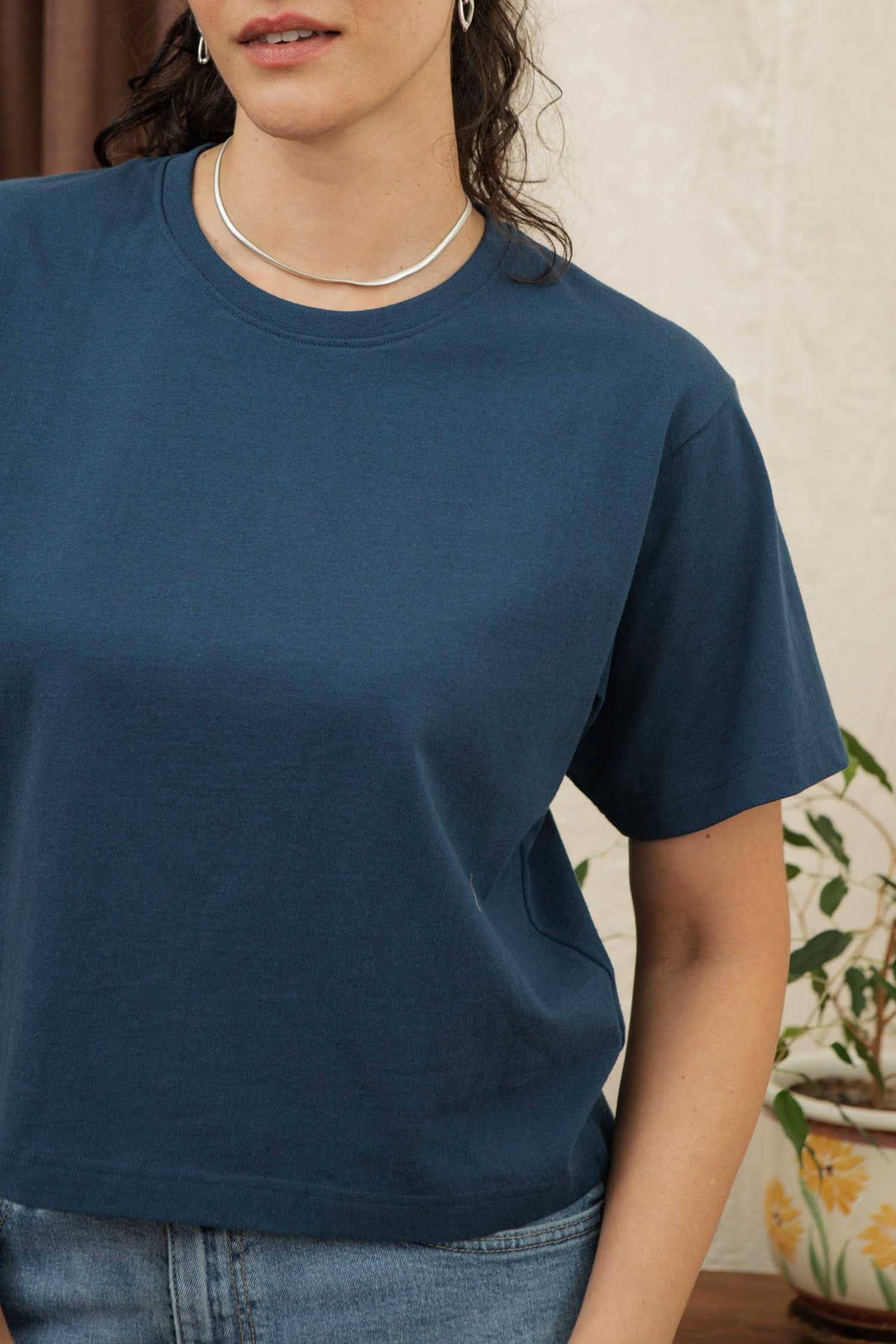 Recycled Boxy Tee / Cobalt