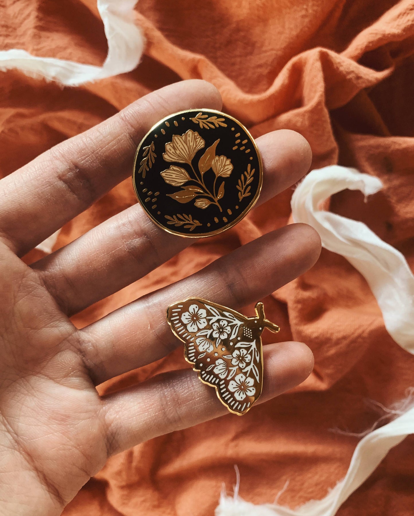 Moth Enamel Pin