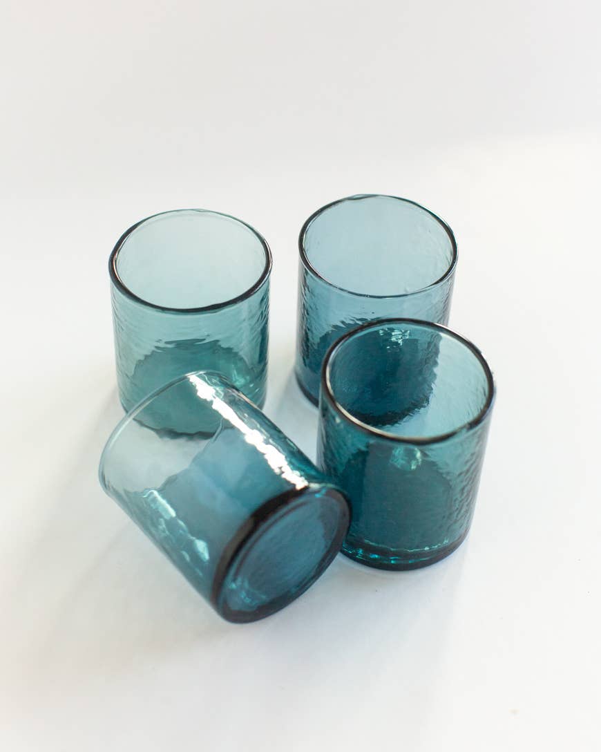 Handblown Hammered Glass