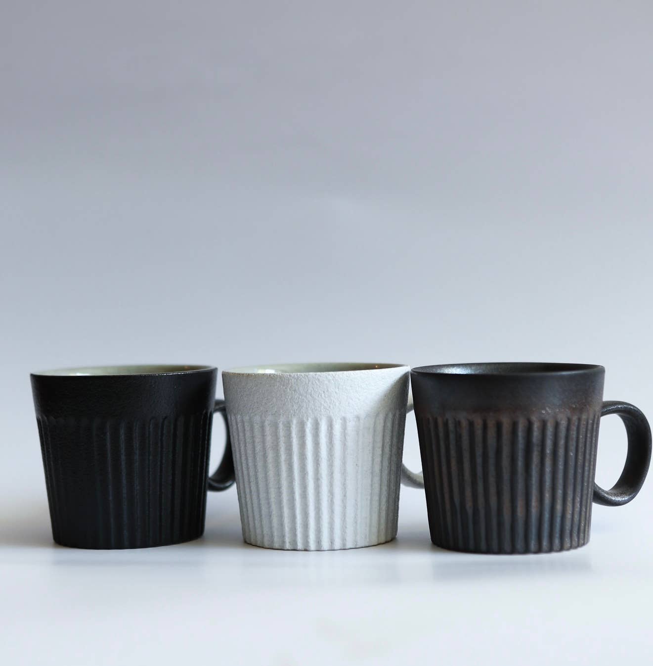 Striped coffee mug