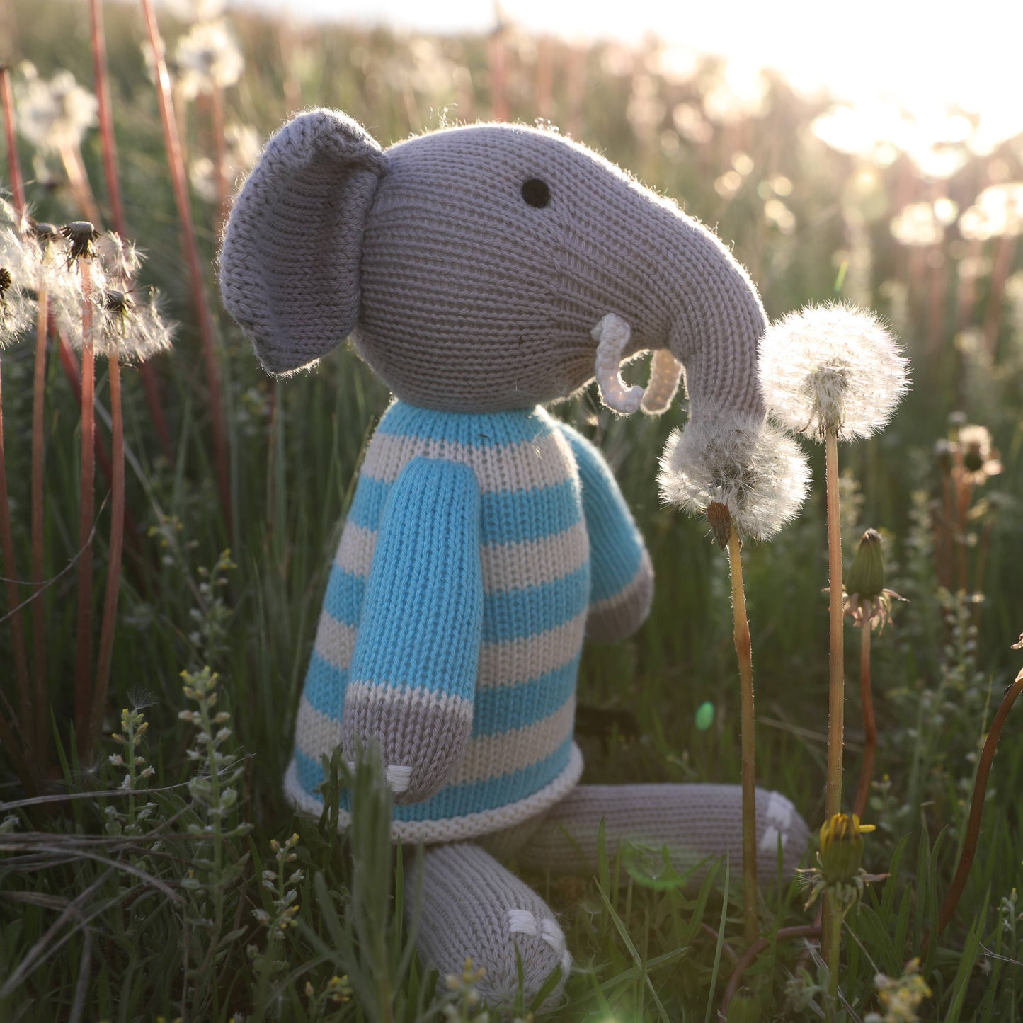 Handmade Knit Elephant