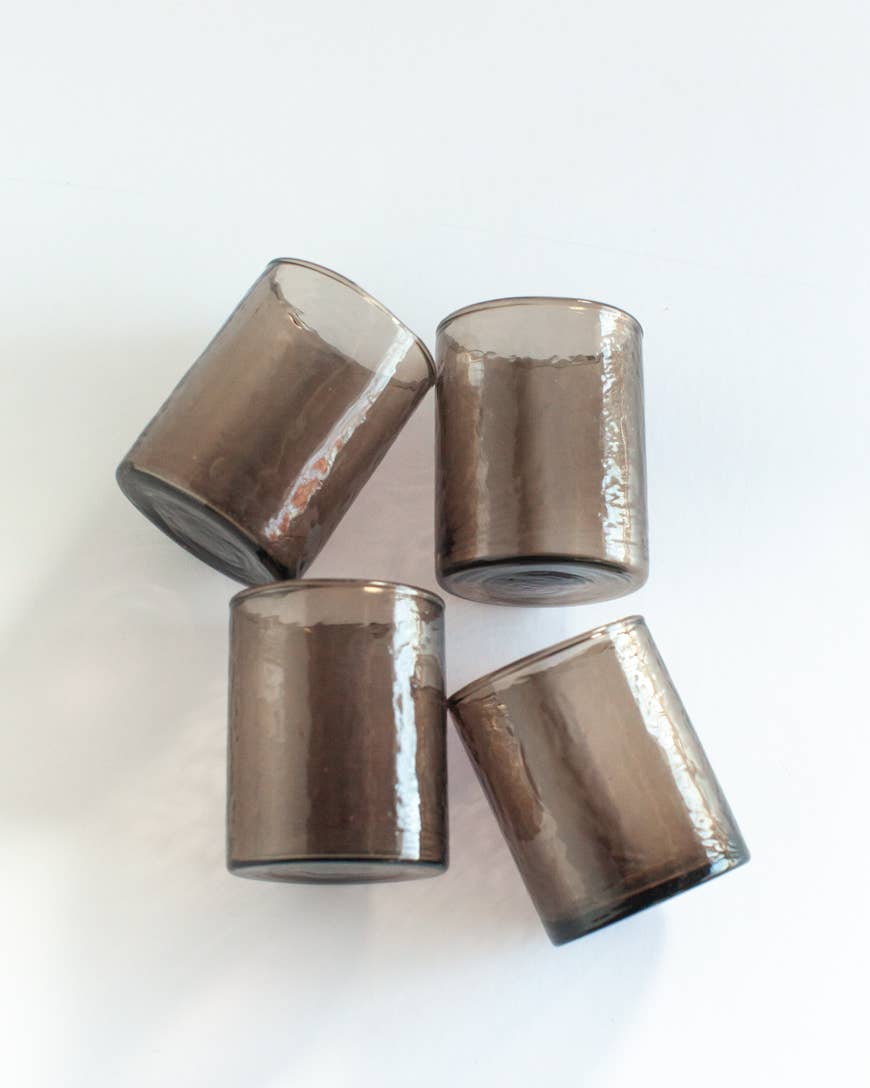 Handblown Hammered Glass