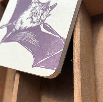 Brown bat jotter notepad