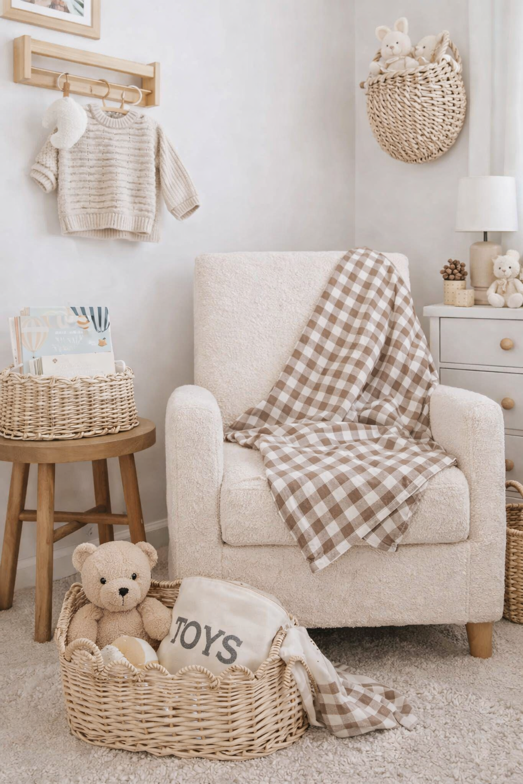 Bamboo Muslin Baby Blanket (Mocha)