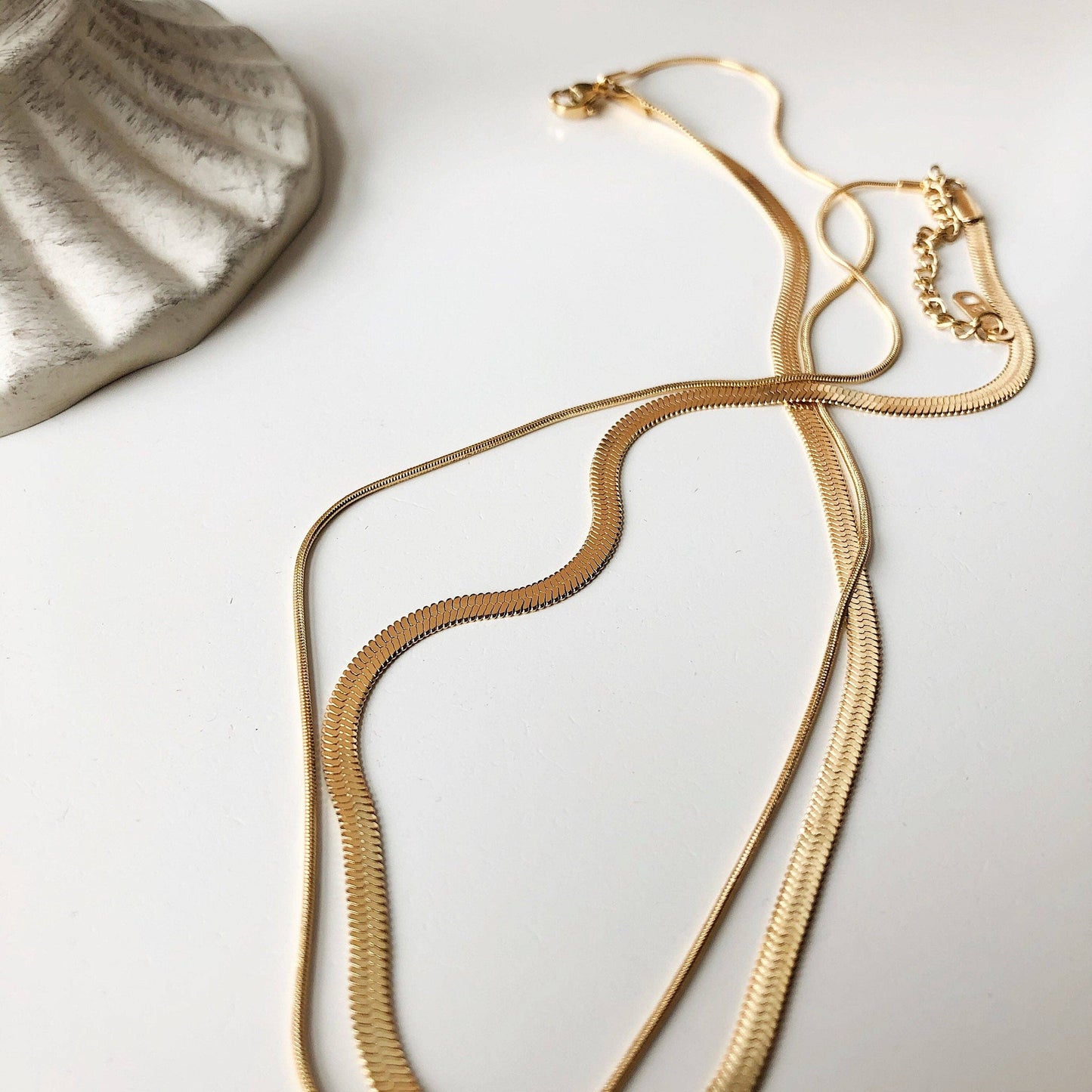 Double Layer Snake Chain Necklace