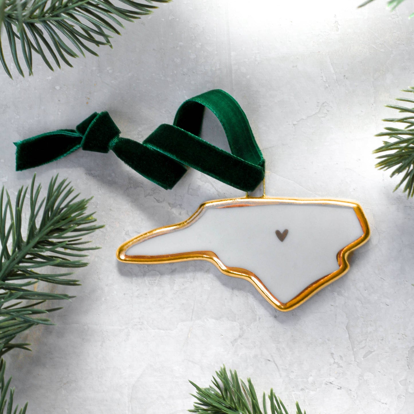 NC Porcelein Ornament