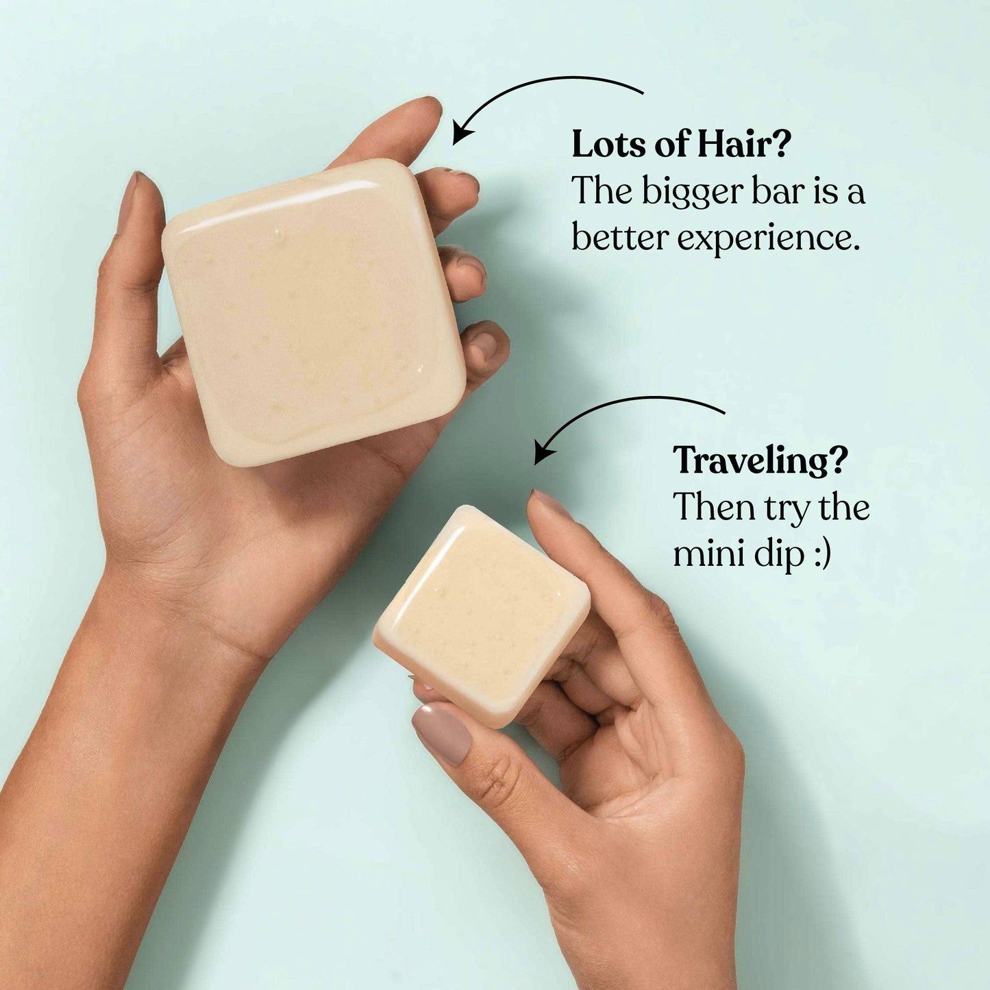 Dip Shampoo Bar: Rose & Matcha Tea