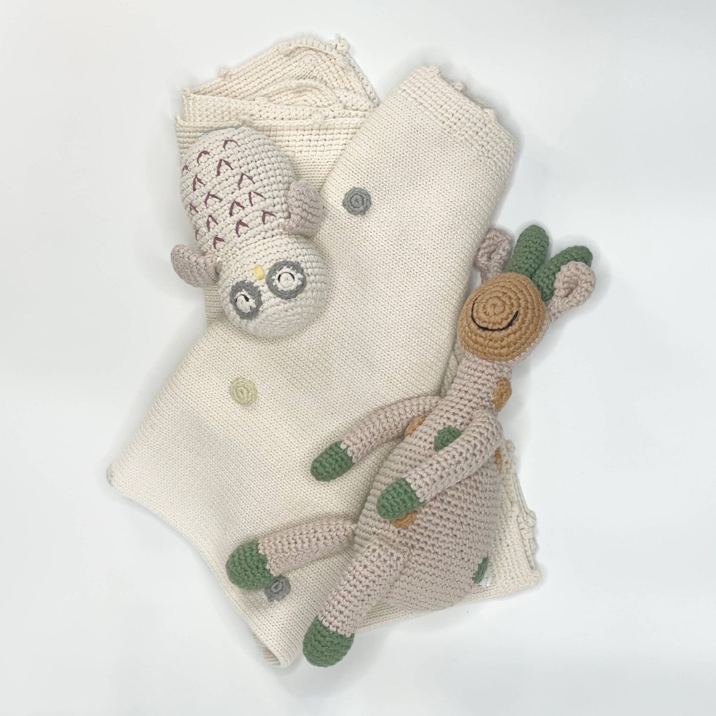 Handmade Baby Blanket - Spotty