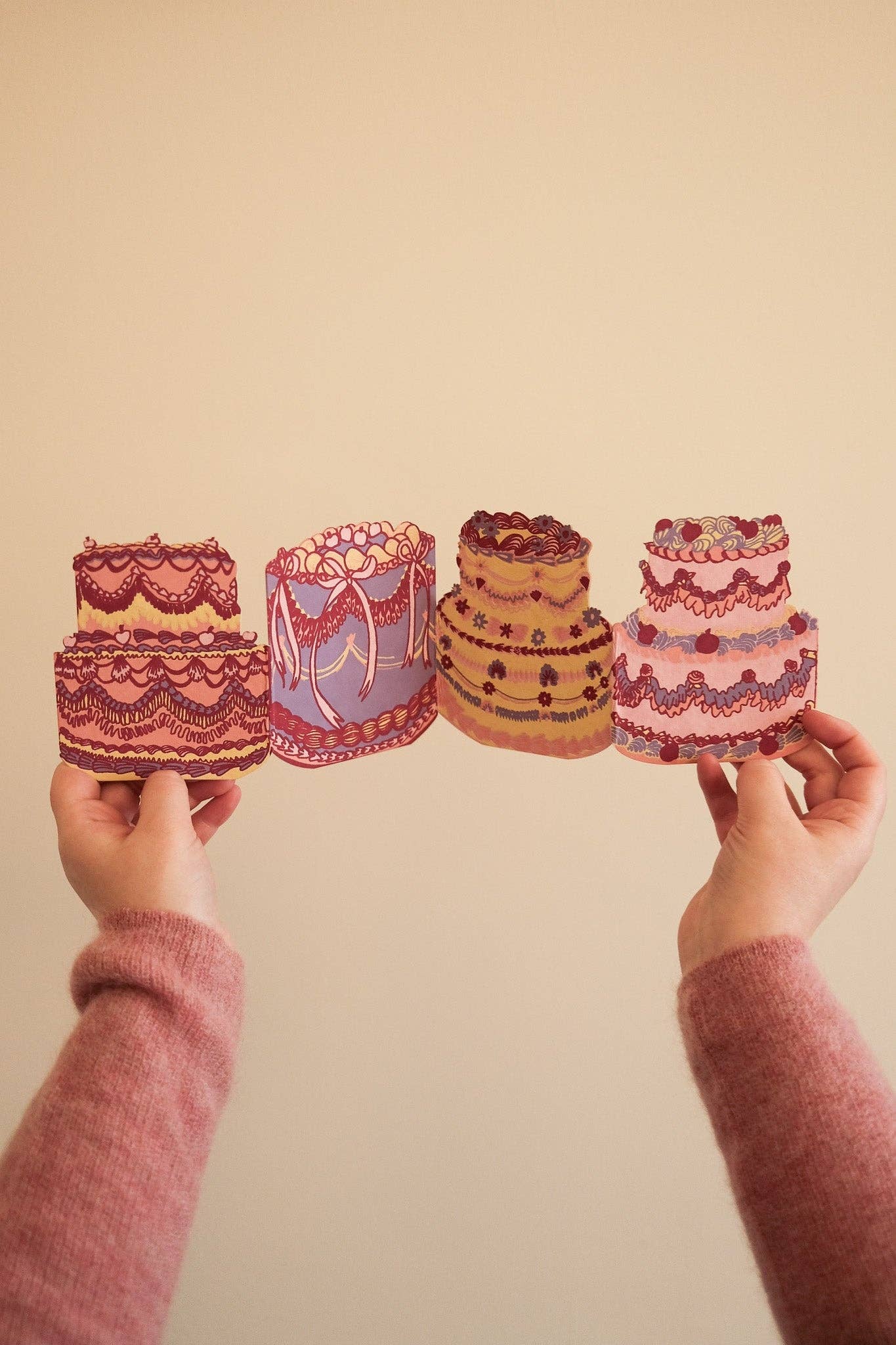 Birthday Cake Concertina Card