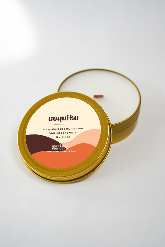 Coquito Candle Tin