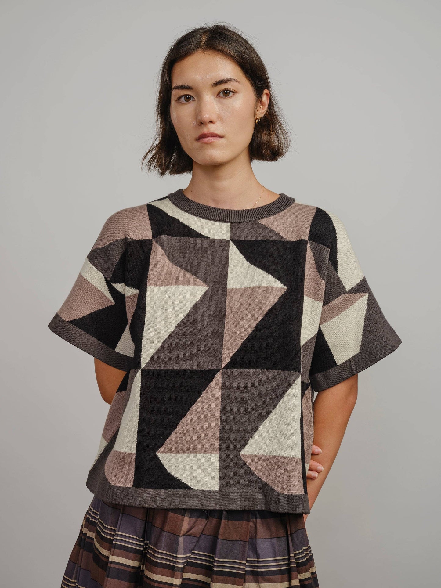 Calder Sweater Tee - Flint