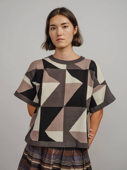 Calder Sweater Tee - Flint