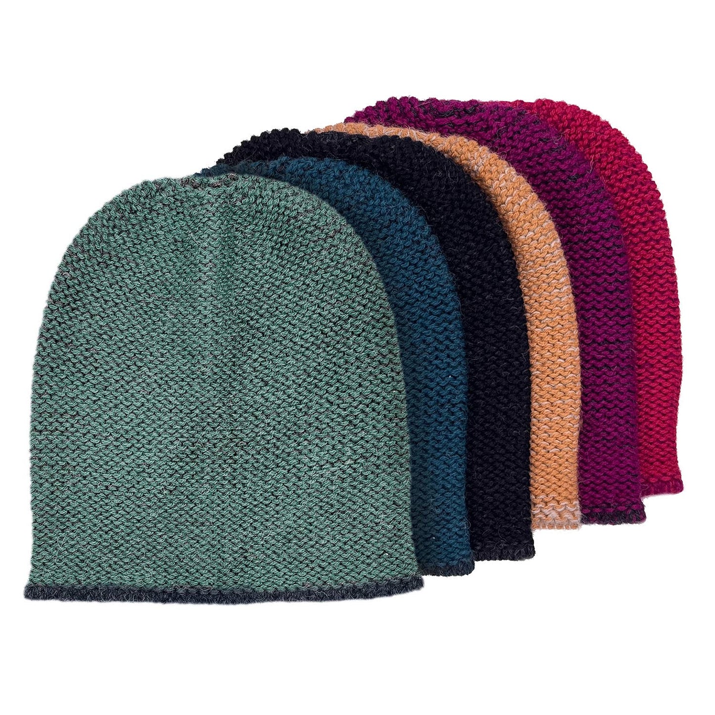 Alpaca Beanie Hat - Trail - Seagreen
