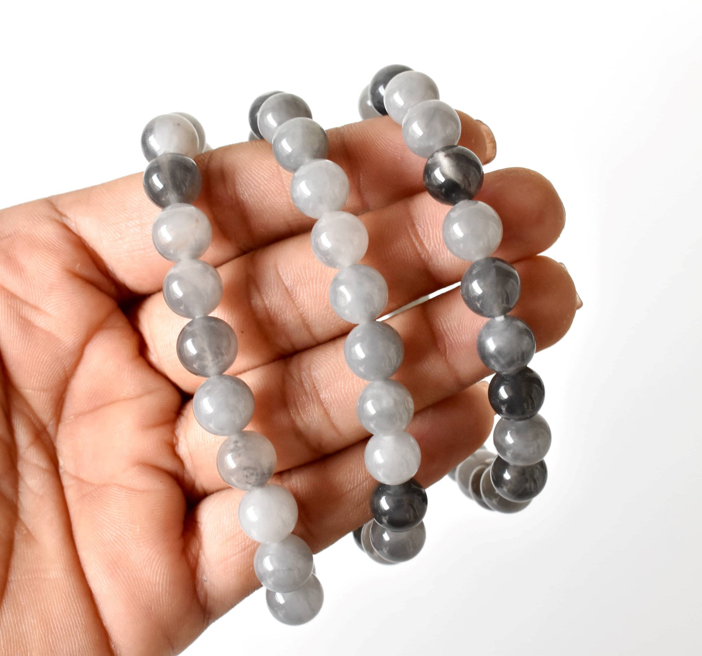 Cloudy Quartz Gemstone Bracelet