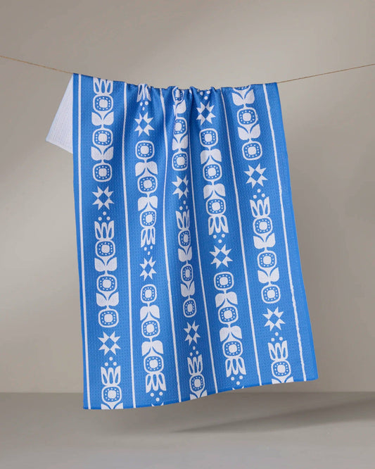 Frosted Flora Tea Towel