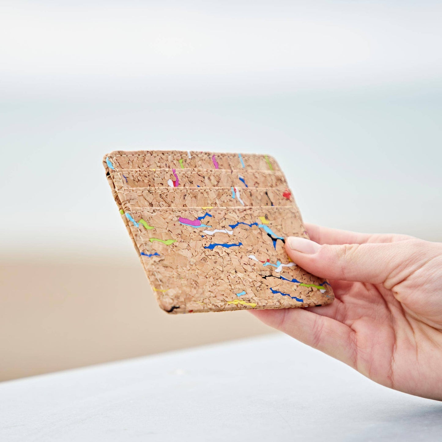 Natural Cork Credit Card Holder