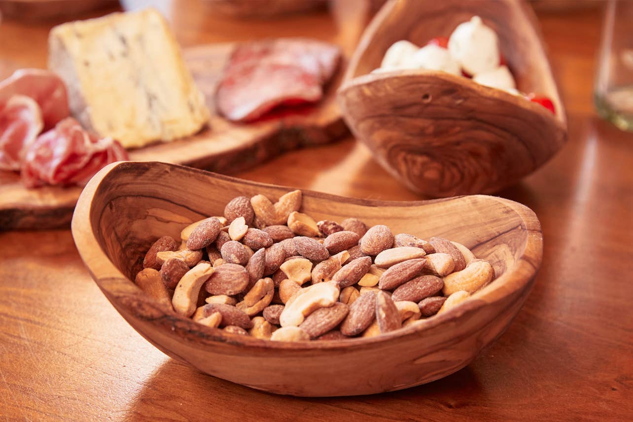 Italian Olivewood Serving Bowl