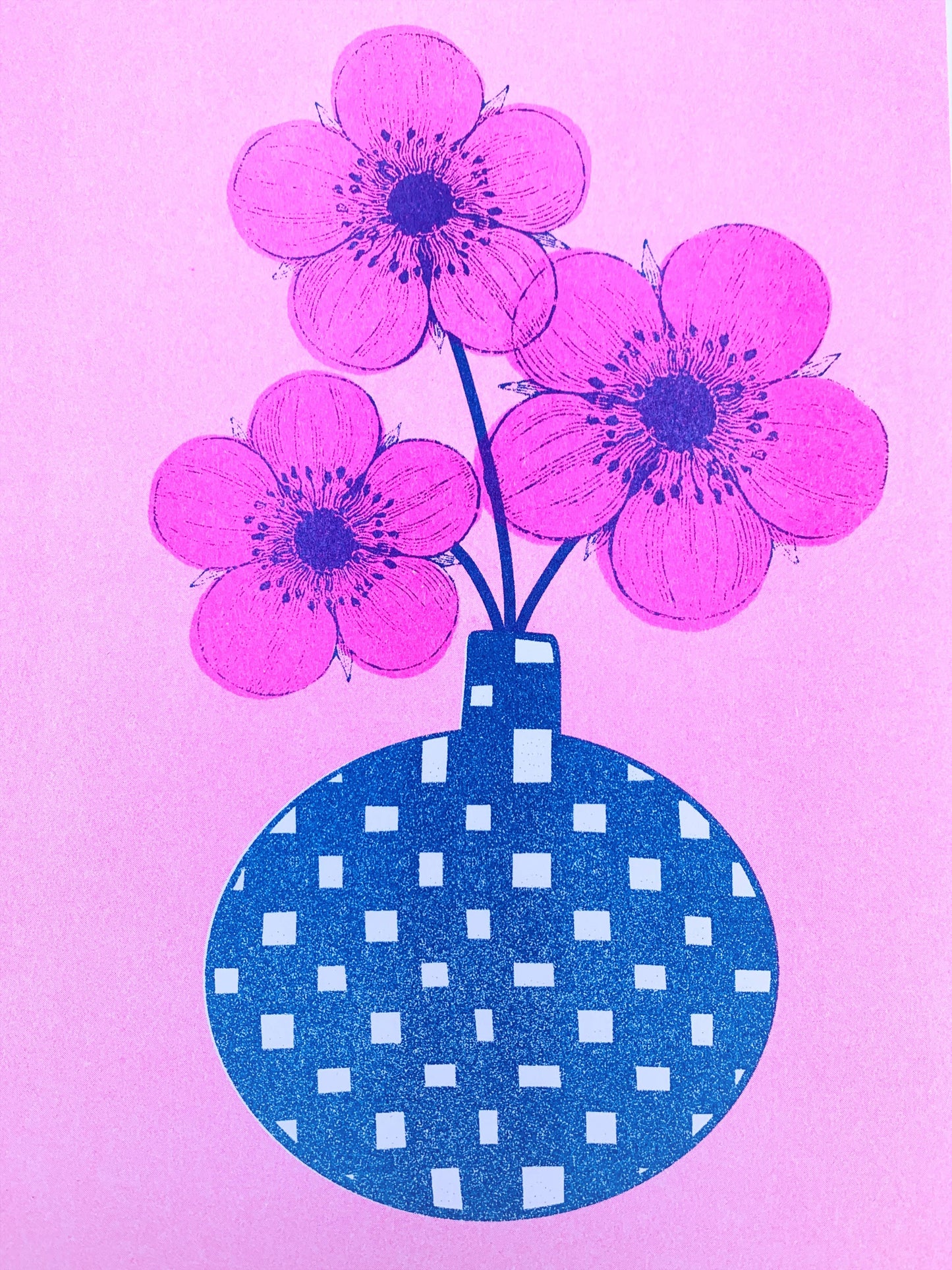 Risograph Print - 8.5x11" Rose