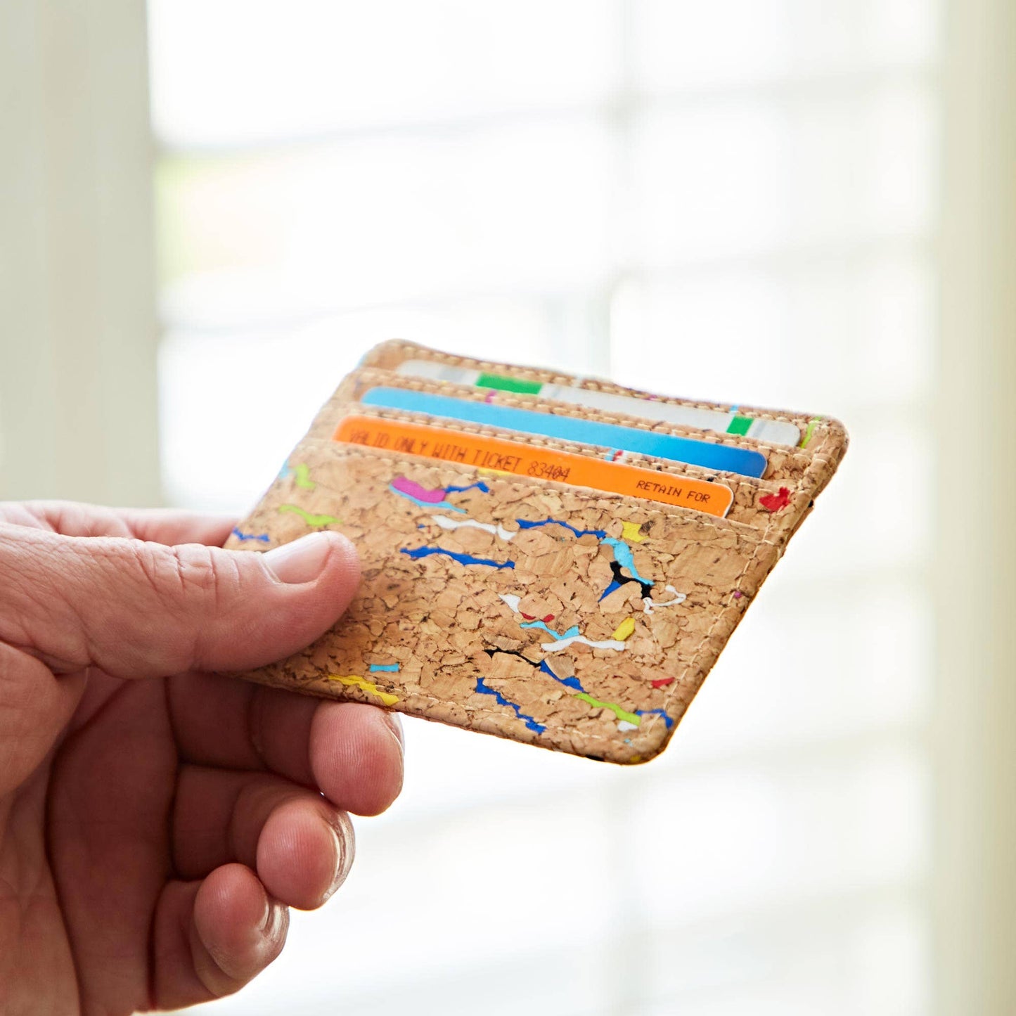 Natural Cork Credit Card Holder