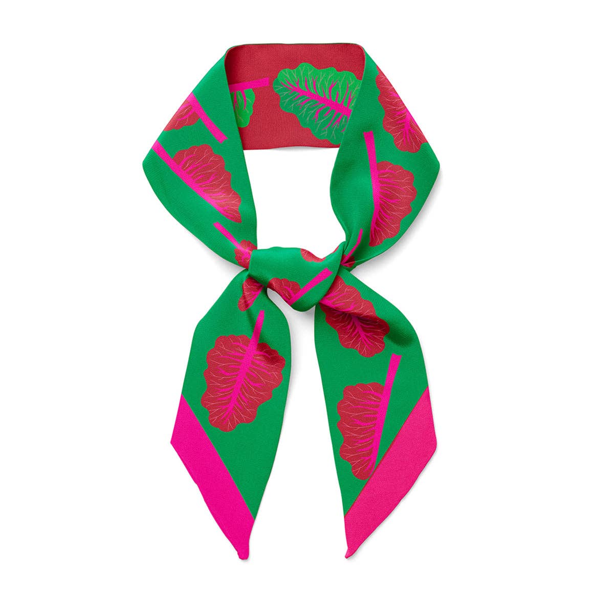 Glowing Chard Twilly Ribbon Scarf