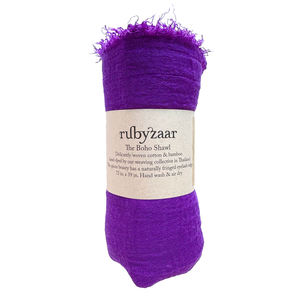Boho Scarf - Purple