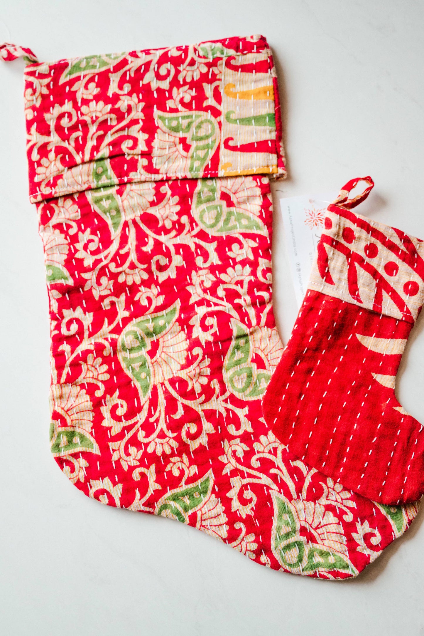 Kantha Stocking