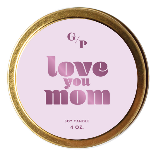 Love You Mom Candle