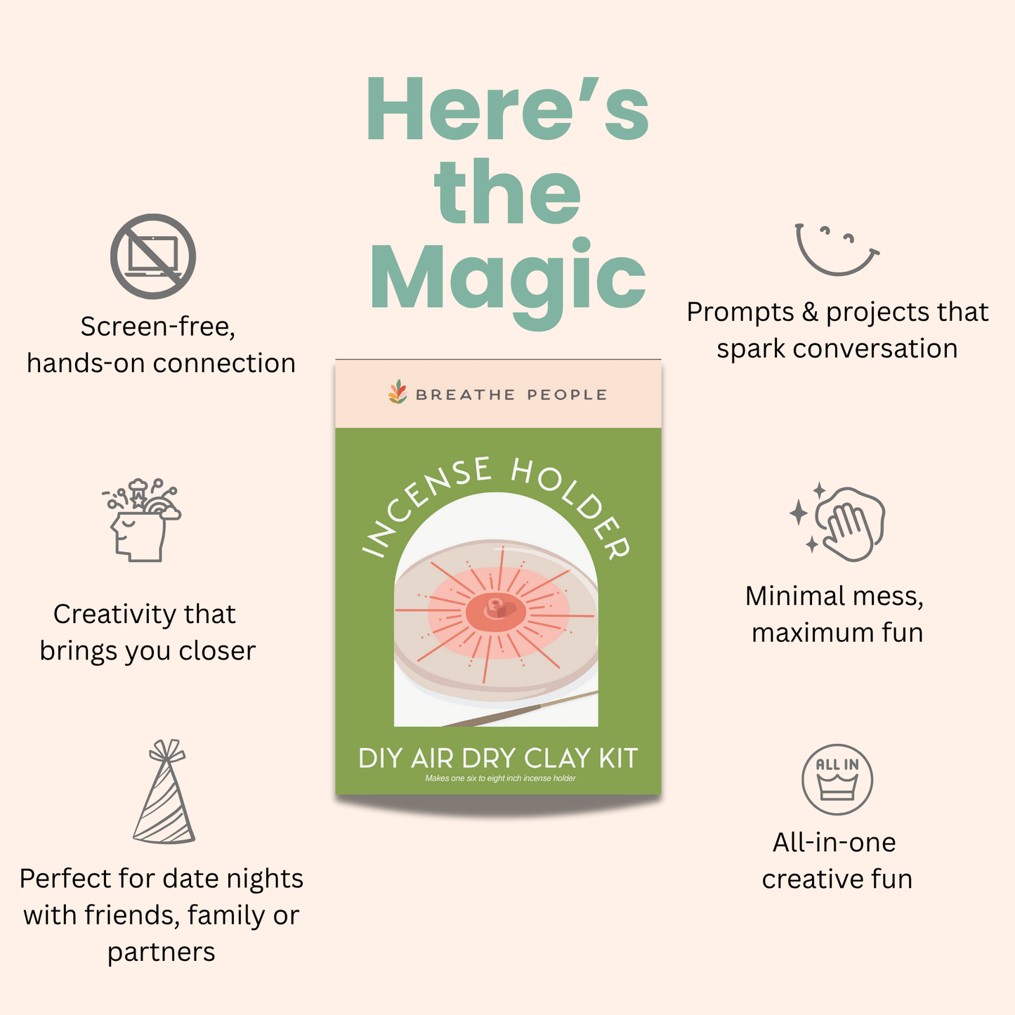 DIY Air Dry Clay Kit- Wish Bell