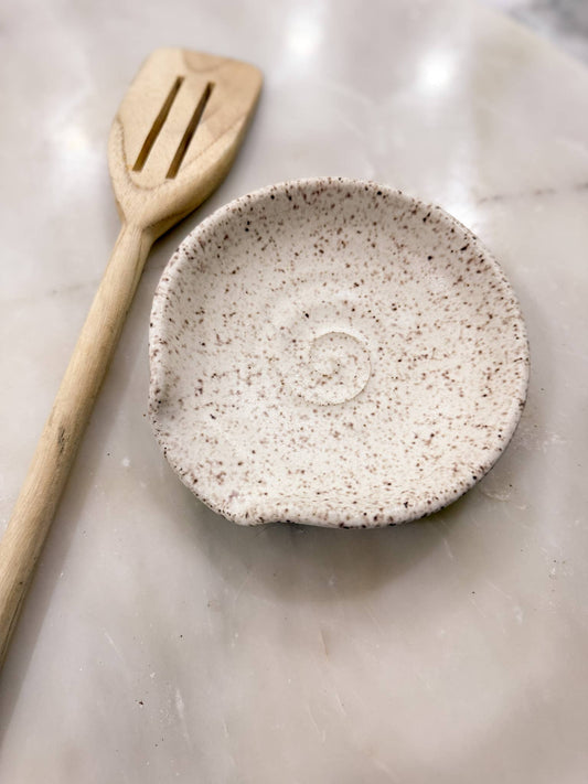 Matte Ceramic Spoon Rest 