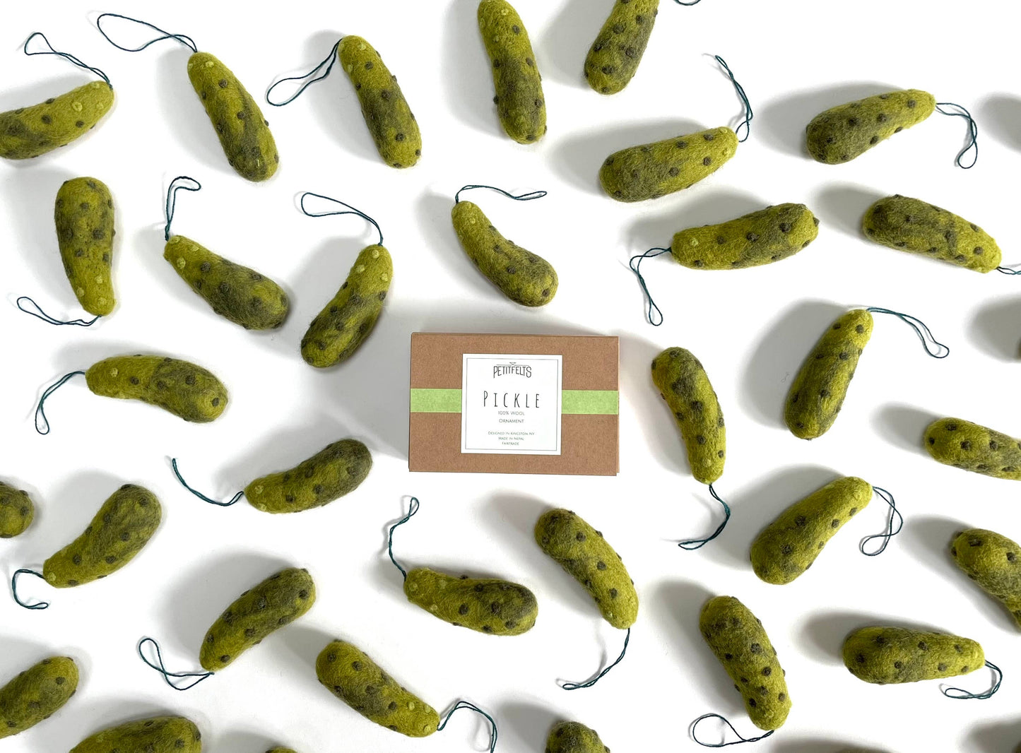 Felted Wool Pickle Ornament