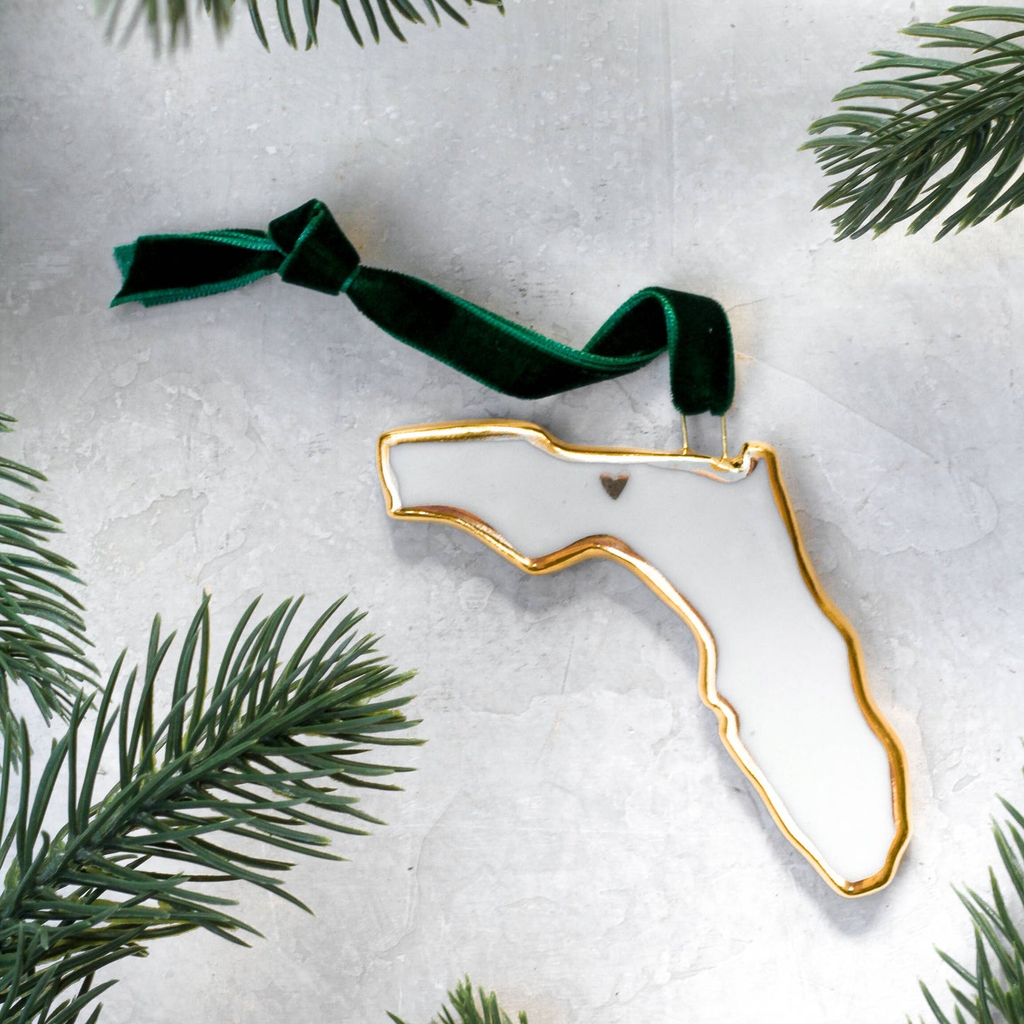 NC Porcelein Ornament