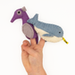 Finger Puppet - Narwhal and Seahorse (Ocean theme) 