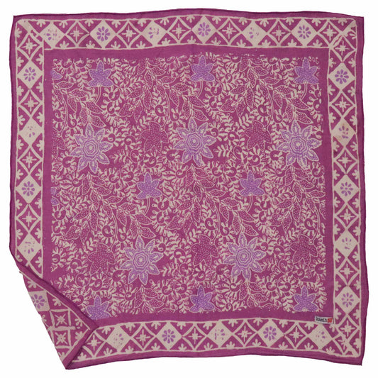 Hand Dyed Batik Bandana - Pink Lilac
