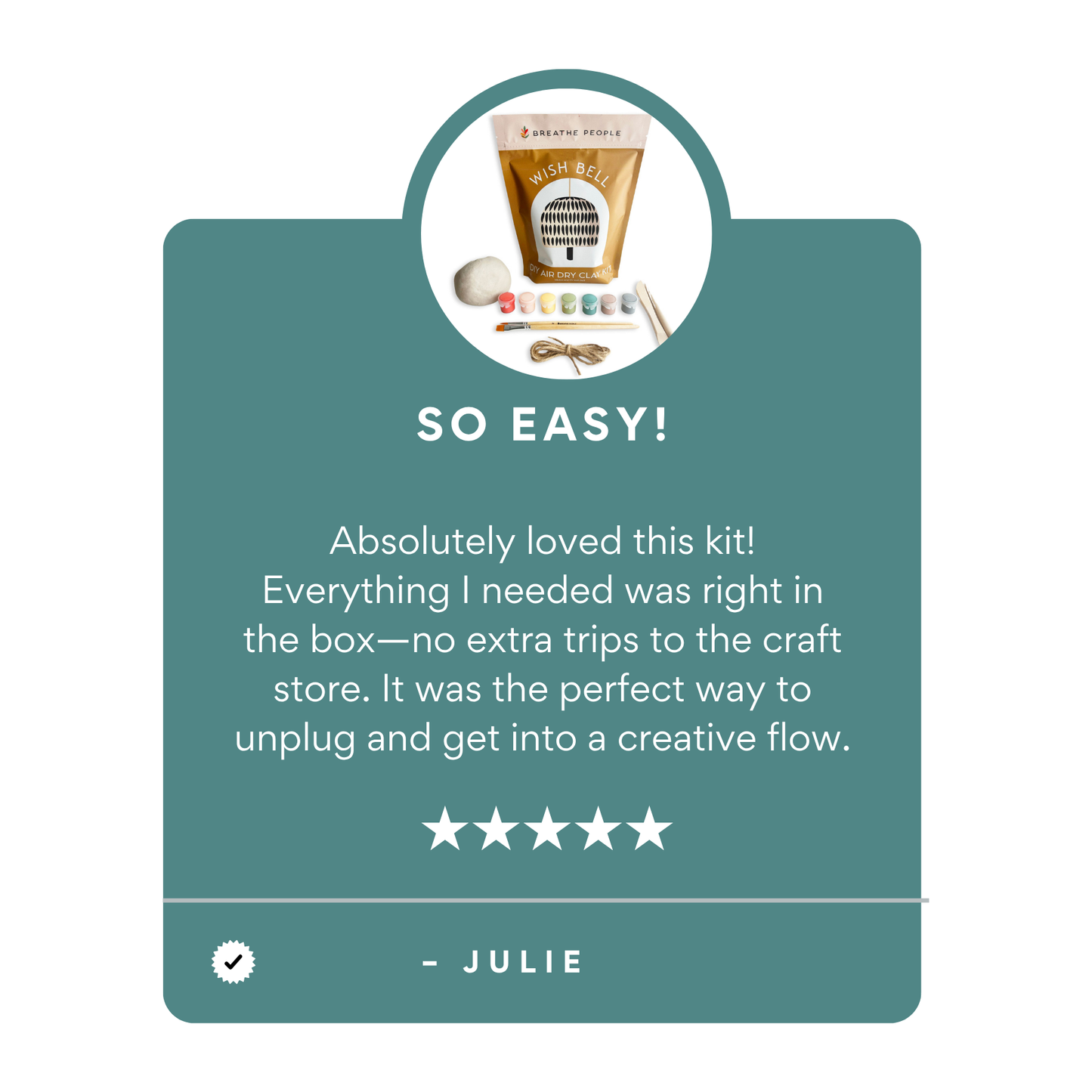 DIY Air Dry Clay Kit- Wish Bell