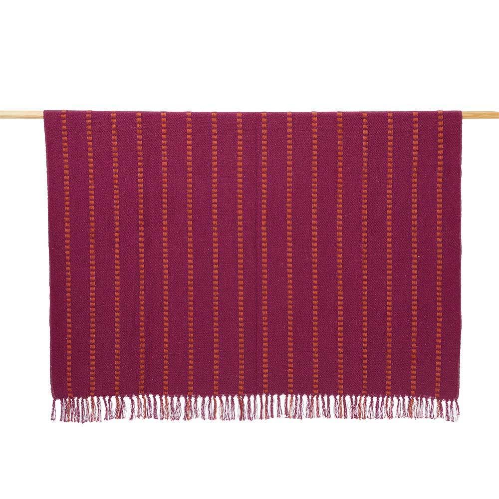 Fuchsia Rethread Throw Blanket