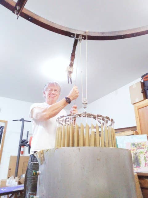 Pair of Real Bayberry Tapers