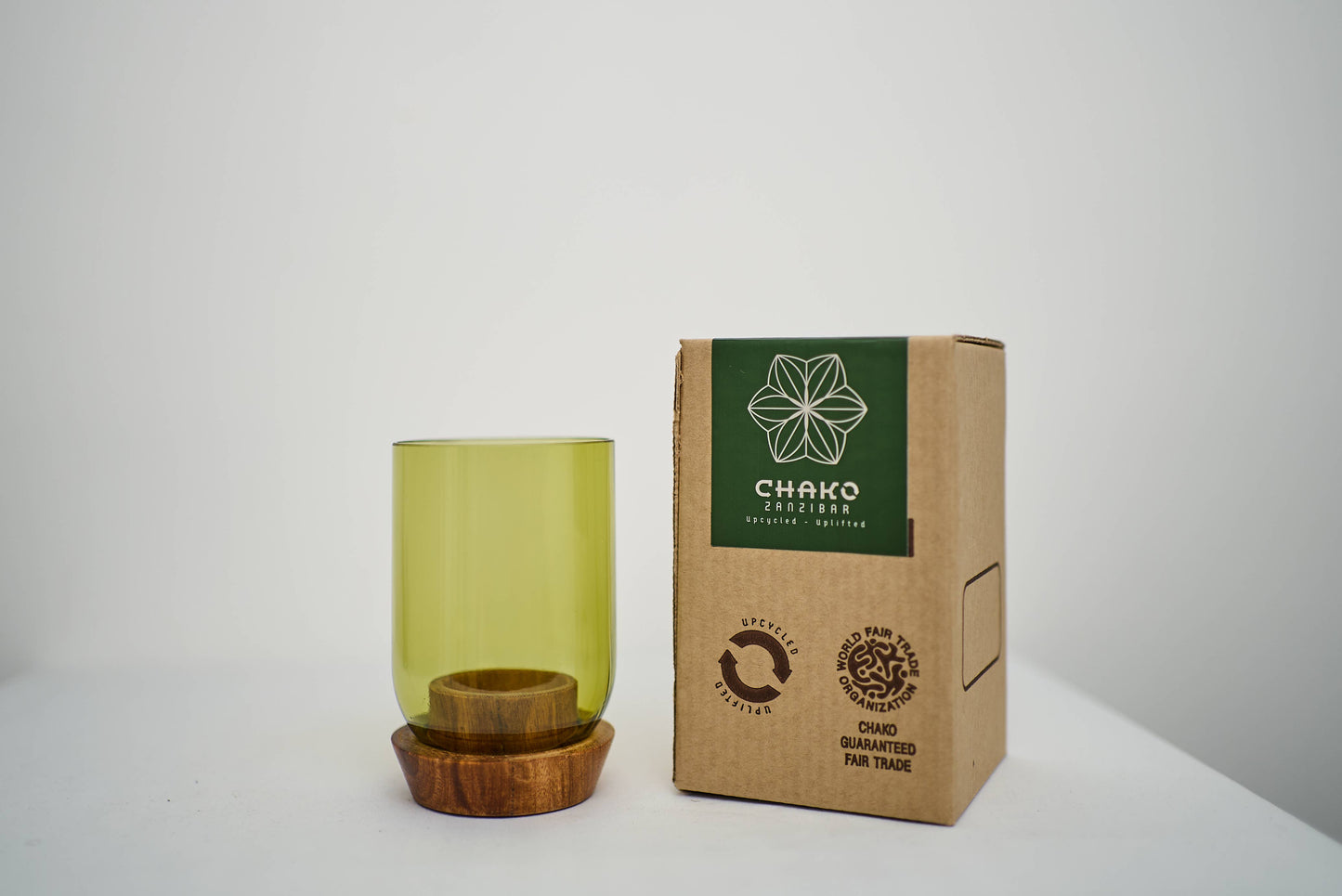 Recycled Glass Tea Light Holder