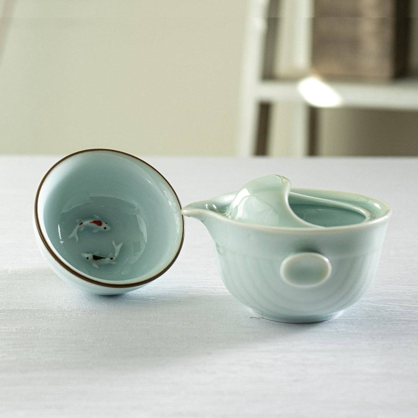 Japanese Tea Pot with Cup