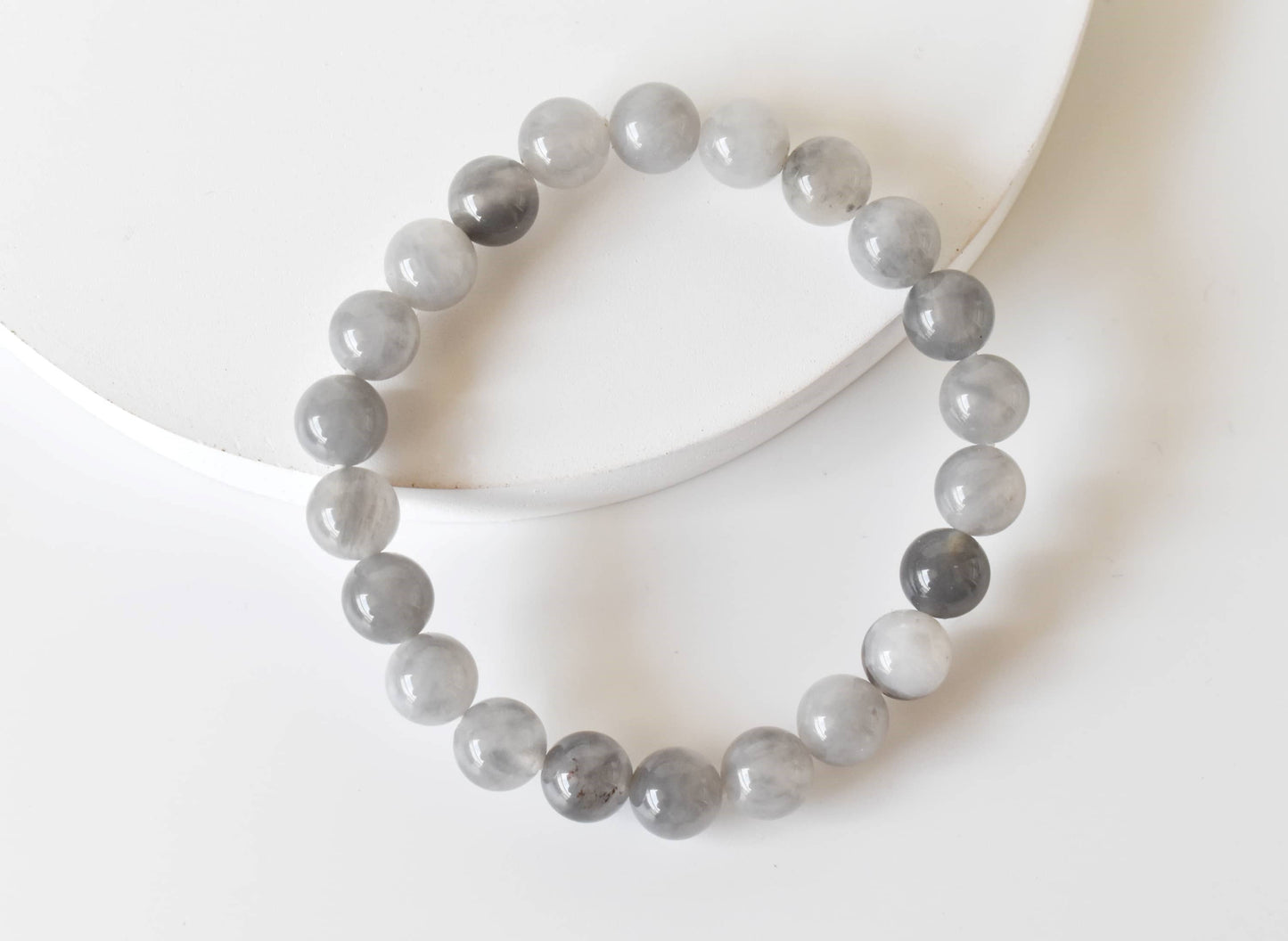 Cloudy Quartz Gemstone Bracelet