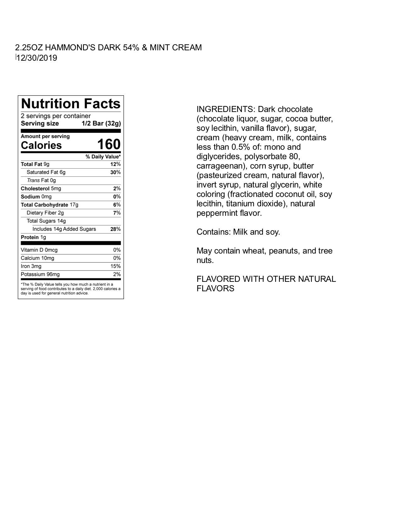 Dark Chocolate - Mint Chocolate Chip