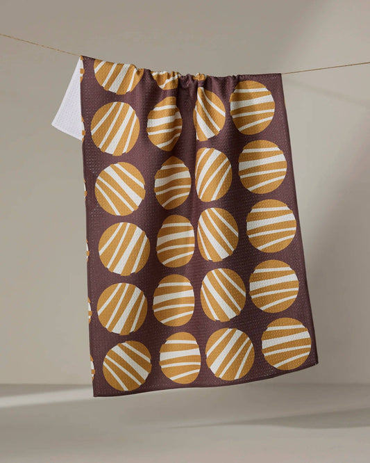 Crazy Circles Tea Towel