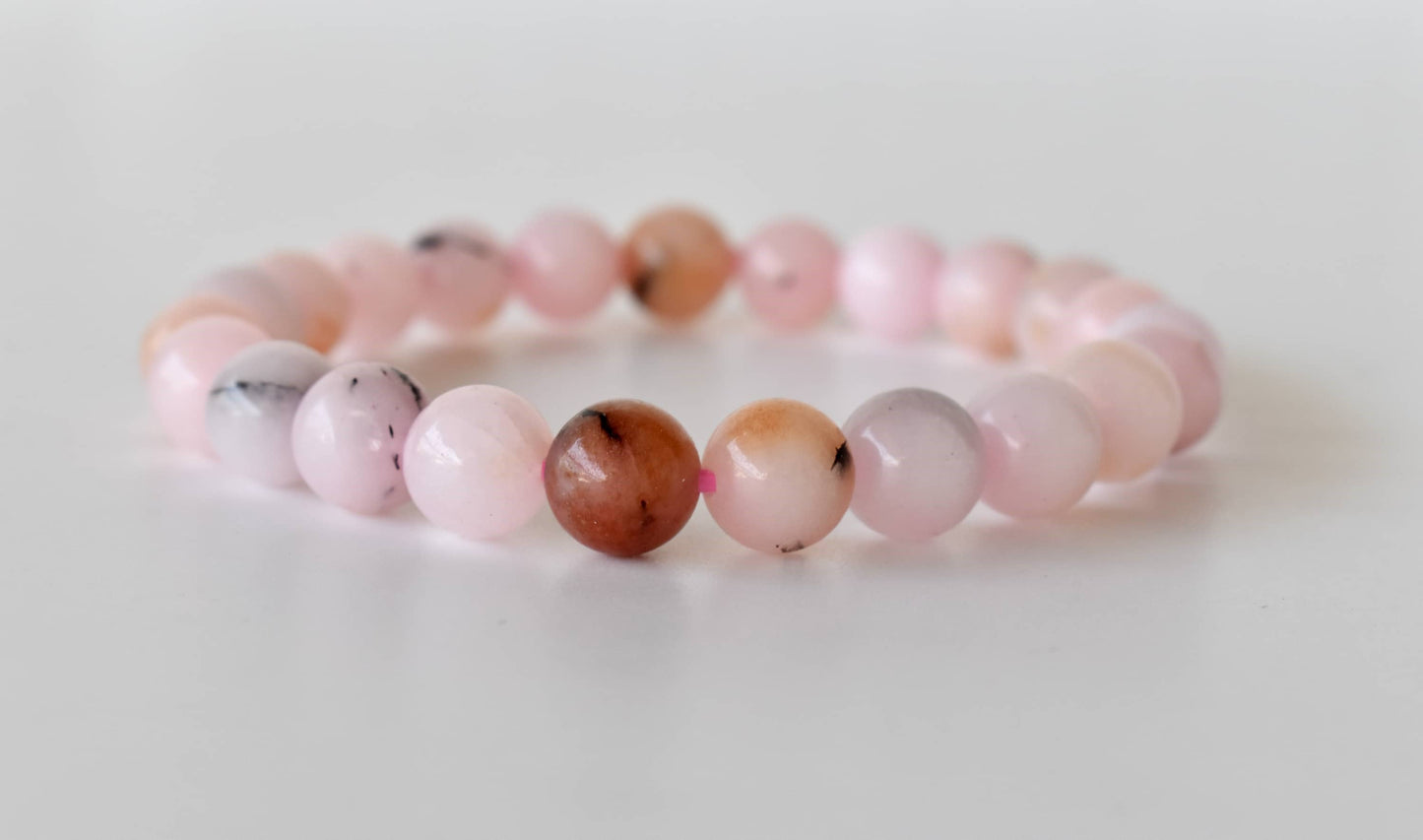 Pink Opal Gemstone Bracelet