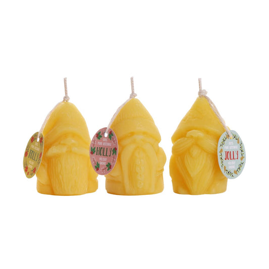 Holiday Gnome Candles – 3-Pack